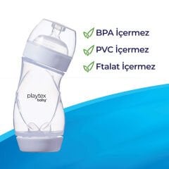 Playtex Baby™ Ventaire® Yenidoğan  Bebek Biberonu, Kolik & Reflü Önlemeye Yardımcı, 178 ml, 0+ Ay,Yavaş Akış, Adet