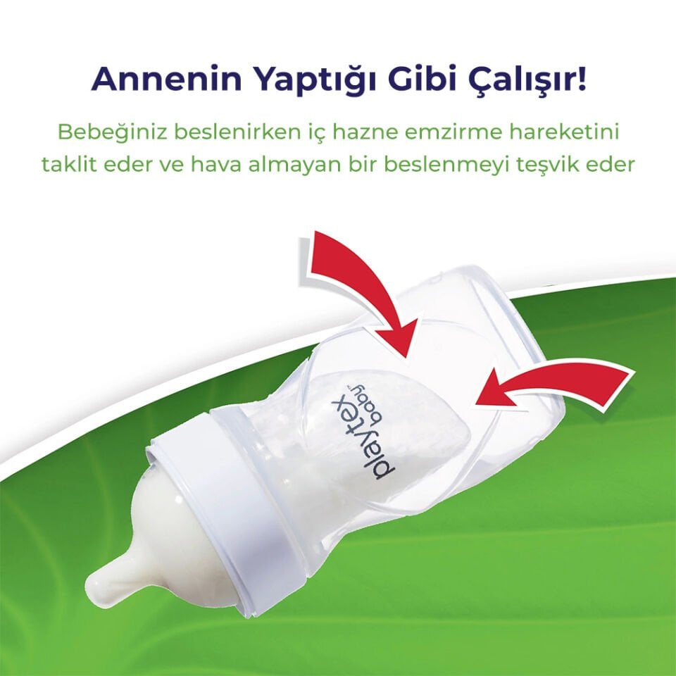 Playtex Baby™ Yenidoğan Biberon & Liners® Seti , Anti-Kolik, Orta Akış, 236ml 3+ Ay (1 Adet Biberon + 5 Adet Liners) ve Silikon PODS® Anne Sütü Saklama Kapları (236ml, 6'lı Paket, 2 Adet Pompa Adaptörü)